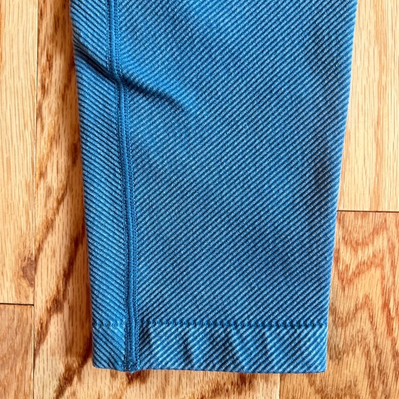 Women's High-Rise Ribbed Seamless 7/8 Leggings - JoyLab - Blue - Medium - Picture 12 of 13